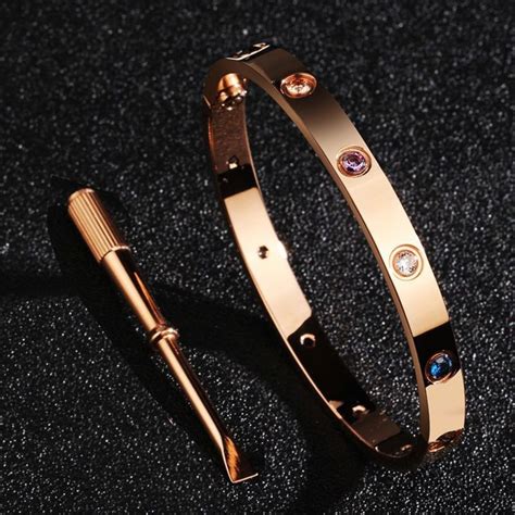 lock bracelet with key cartier